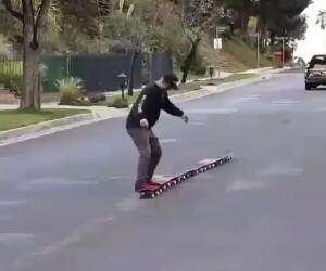 that is some intense skateboarding