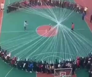 that is one huge game of jump rope