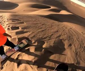 sand dune snowboarding