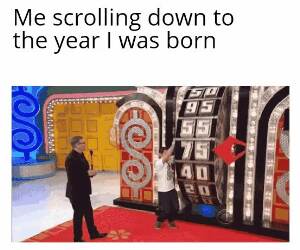 scroll to the year