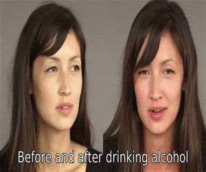 before and after alcohol