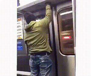 jumping off the subway