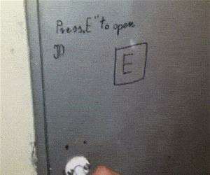 press E to open