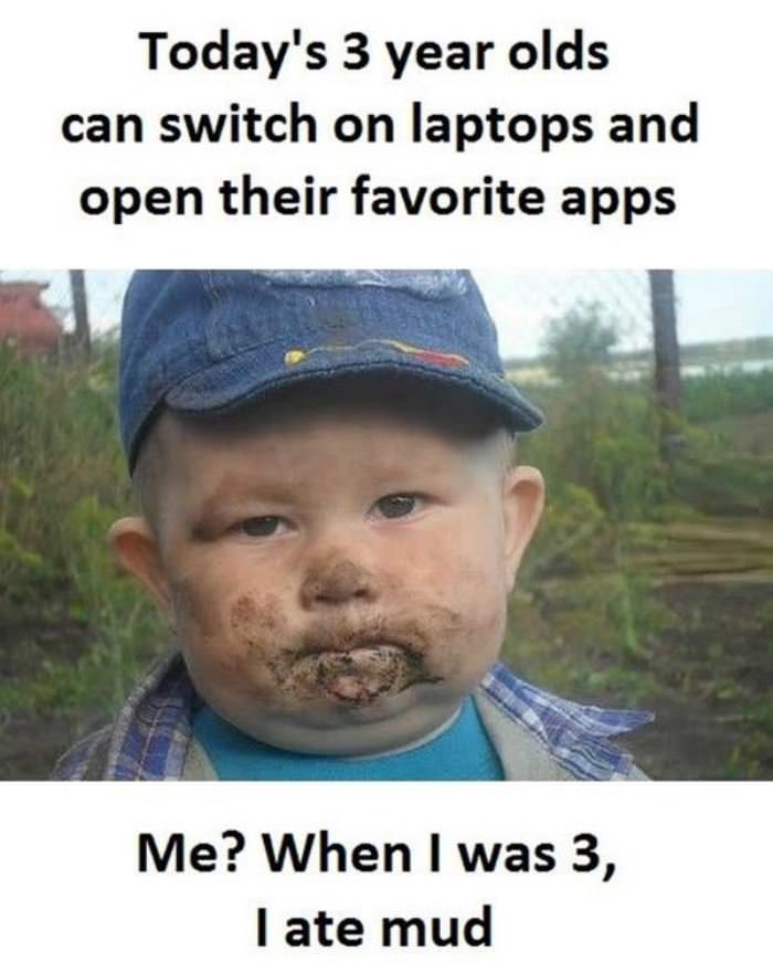 3 year olds then and now funny picture