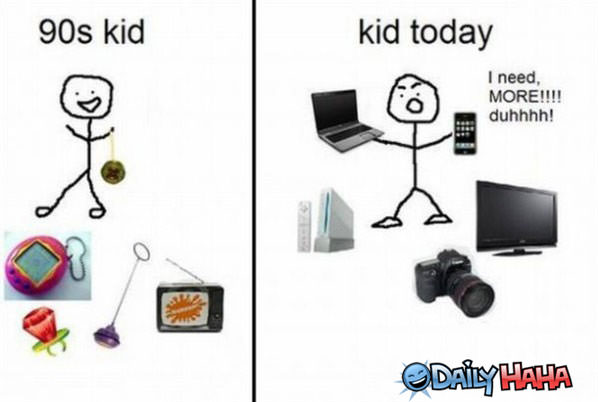 90s and Today funny picture