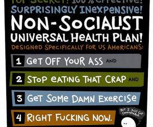 Non Socialist Health Plan funny picture