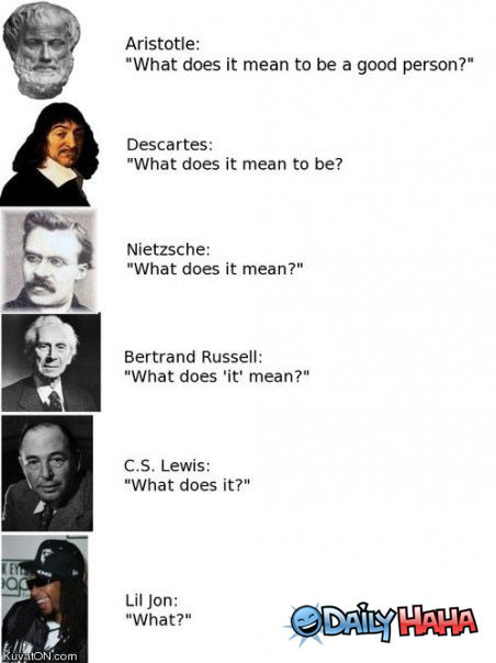 Evolution of Philosophy funny picture