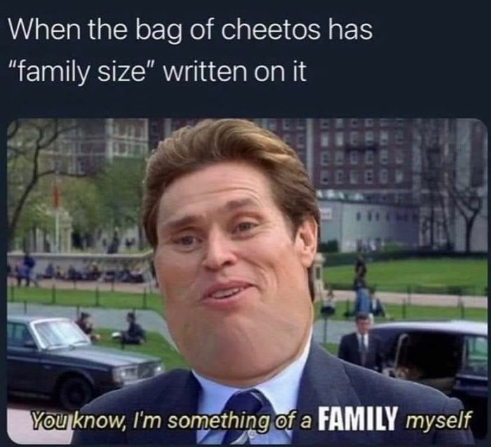 a bag of cheetos