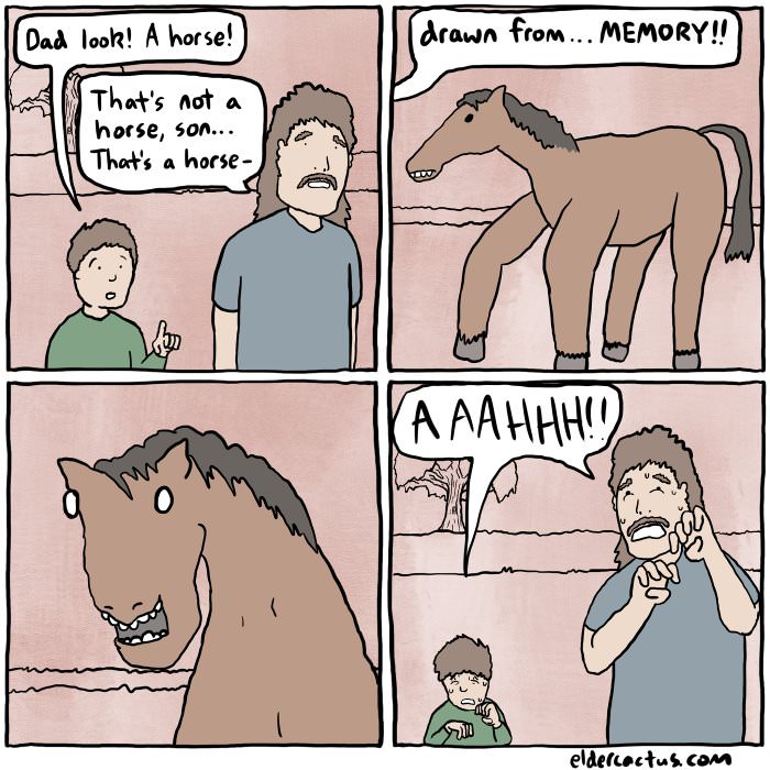 a horse