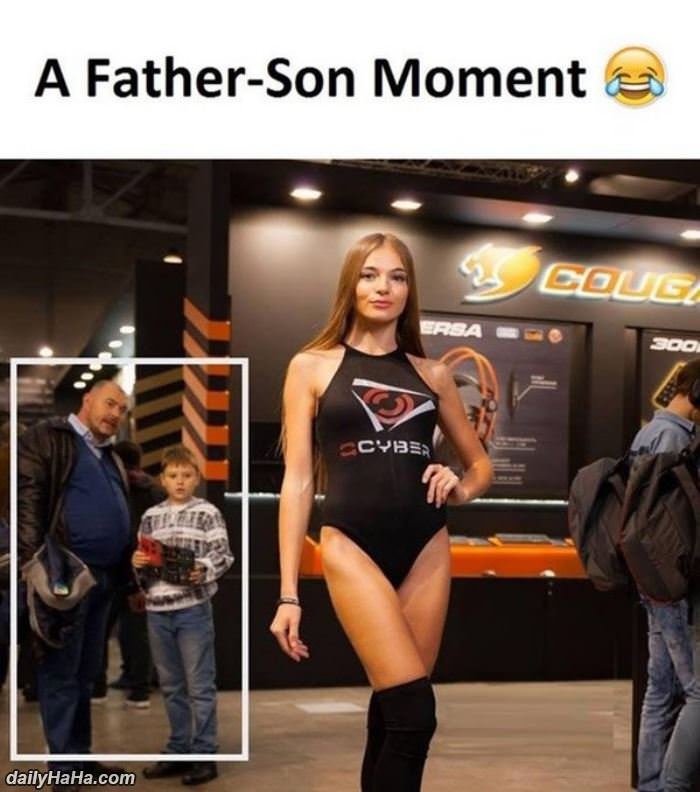 a father son moment funny picture
