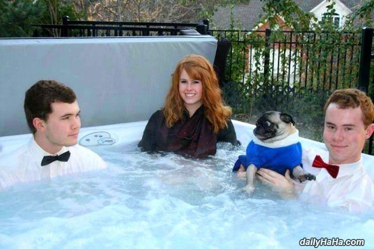 a weird hot tub funny picture