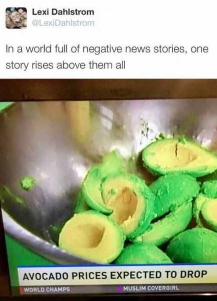 a world full of negative news funny picture
