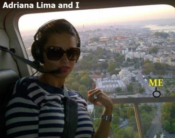 Adriana Lima and Me funny picture