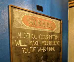 alcohol makes you think you are whispering