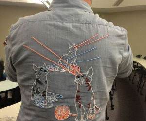 Amazing Lazer Cat Shirt funny picture