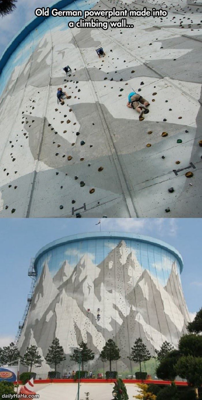 amazing climbing wall funny picture