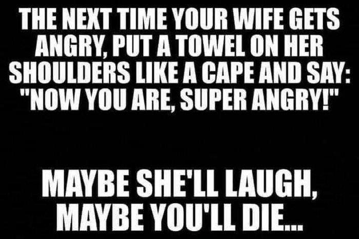 an angry wife