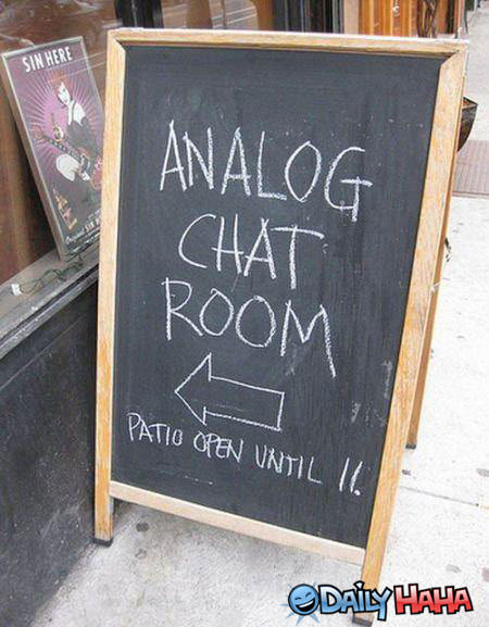 Analog Chat Room funny picture