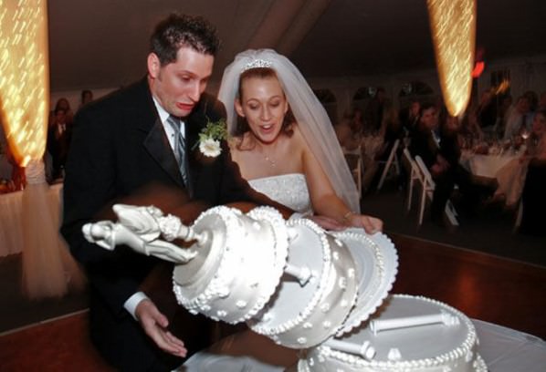 There Goes The Wedding Cake funny picture