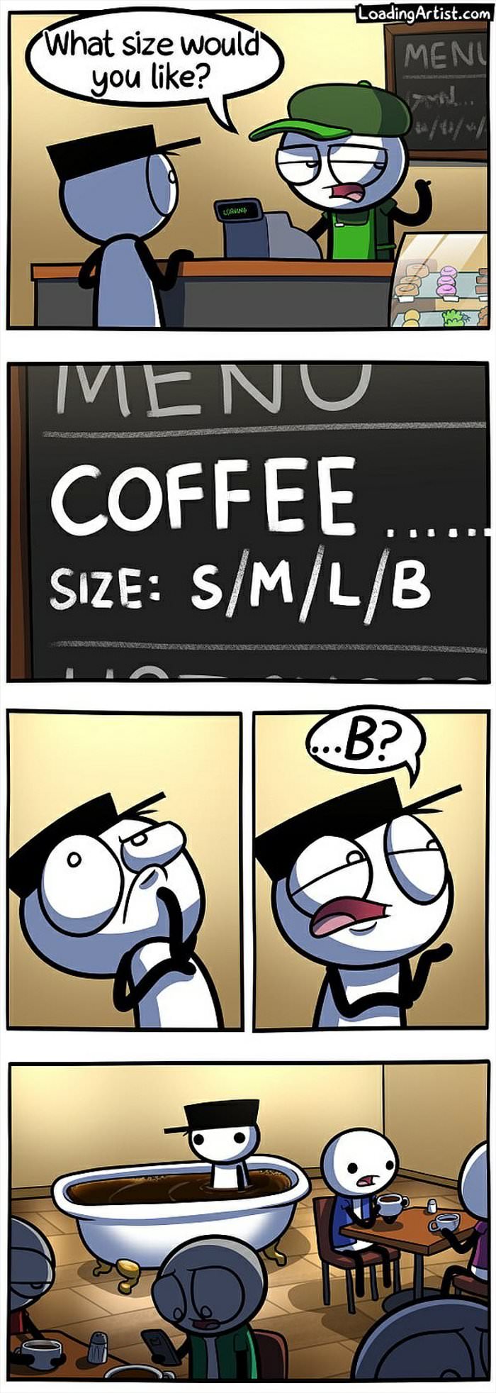 b size coffee