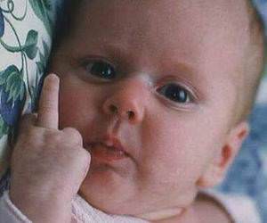 Baby Middle finger