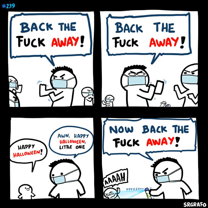 back away