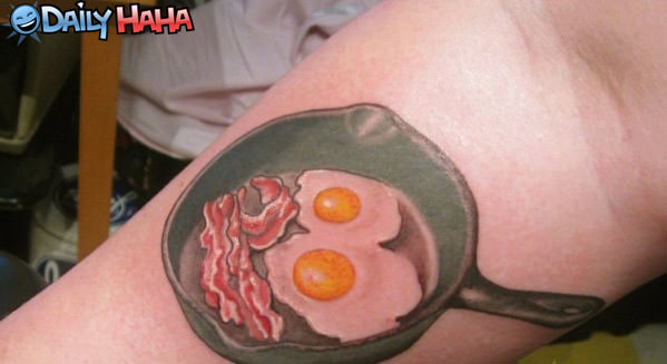 Complete Breakfast Tattoo funny picture