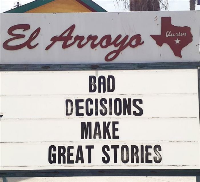 bad decisions ... 2