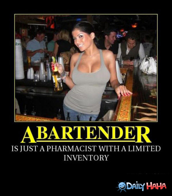 Bartenders funny picture