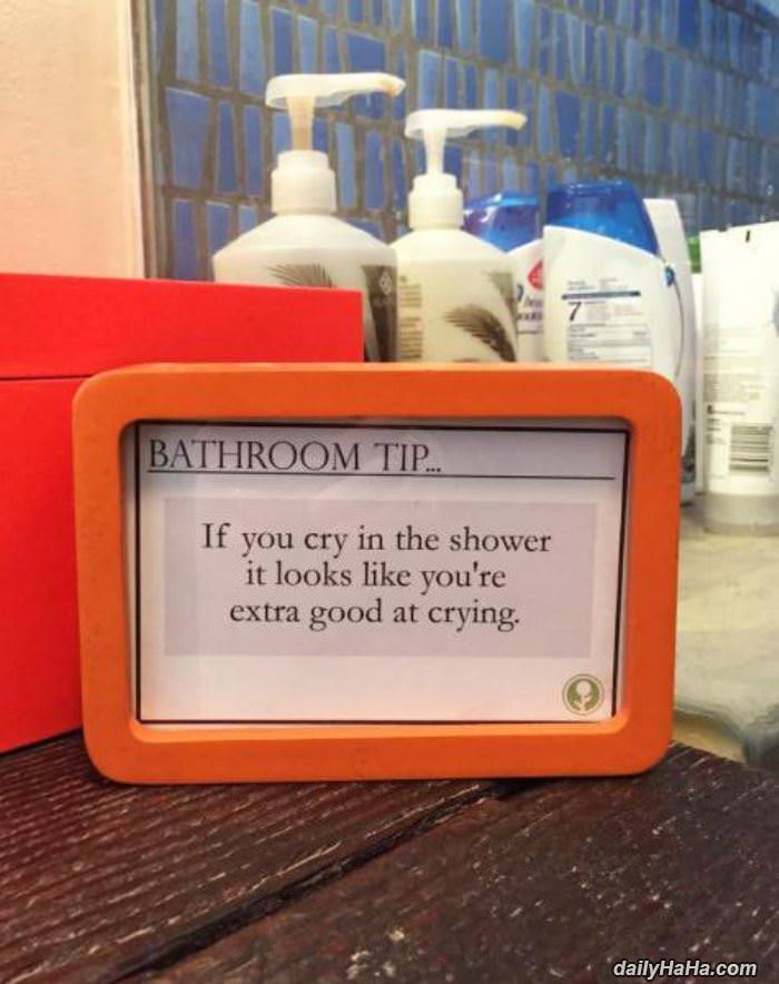 bathroom tip funny picture