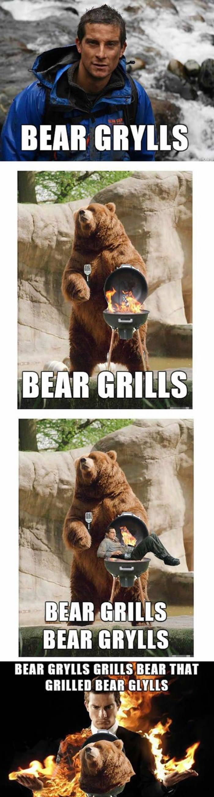 bear grylls funny picture