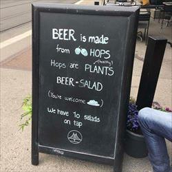 beer is officially a salad