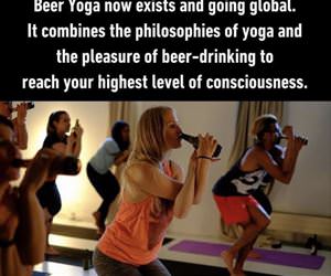 beer yoga funny picture
