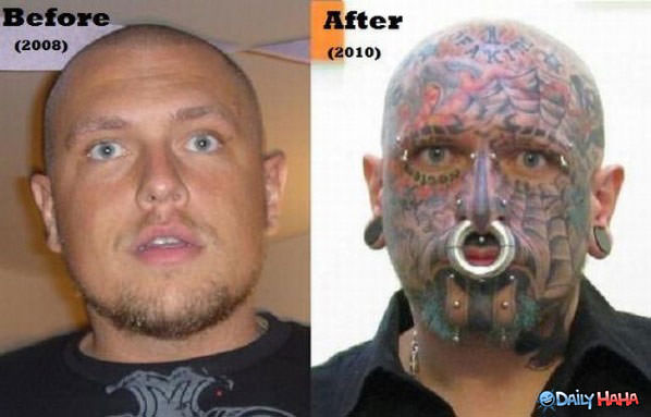 Before and After funny picture