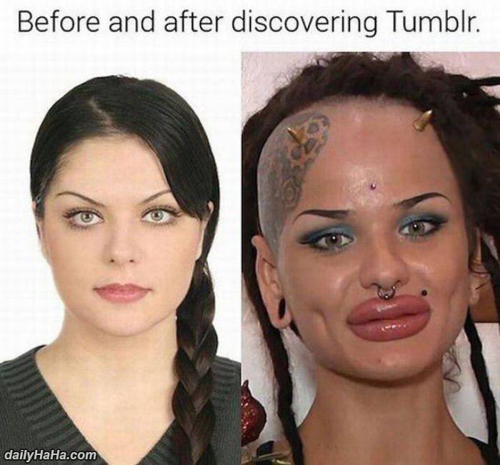 before and after funny picture