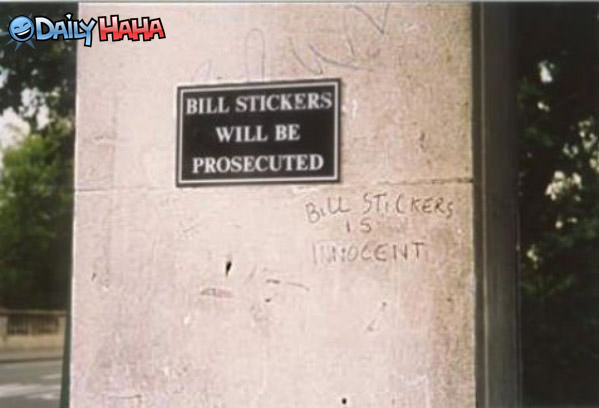 Bill Stickers funnypicture