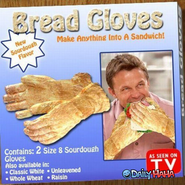 Bread Gloves funny picture