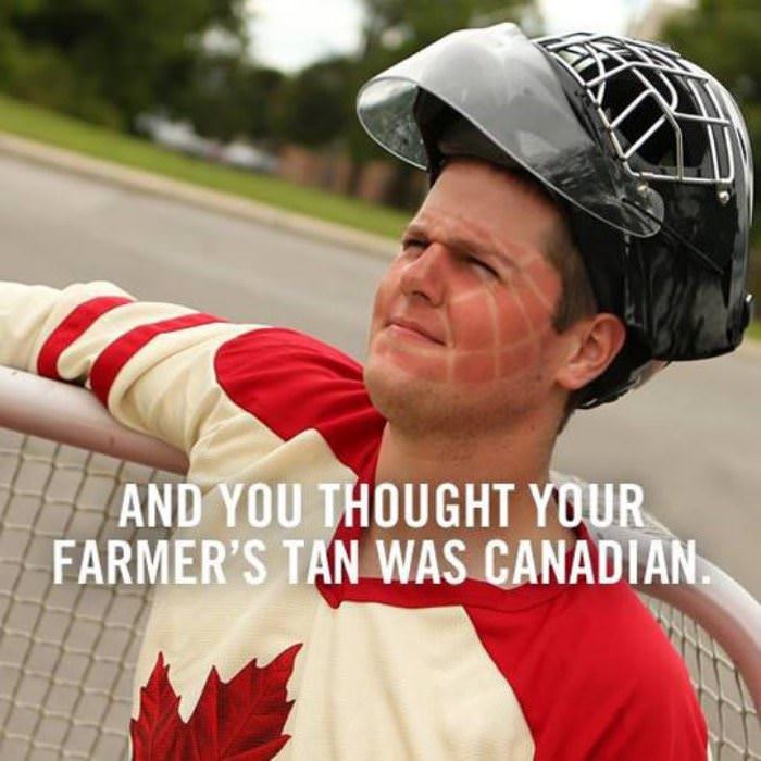canadian farmers tan funny picture