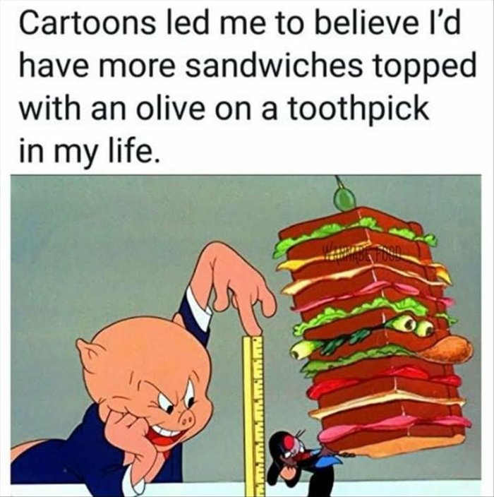 cartoons led me to believe