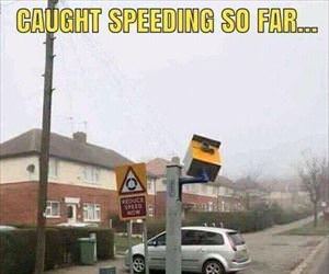 caught speeding