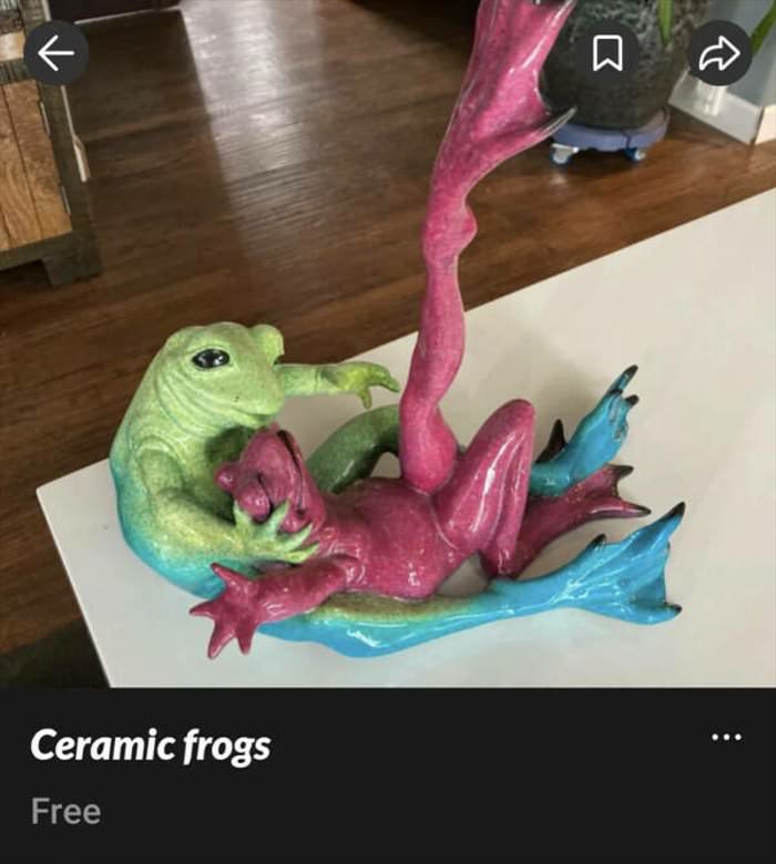 ceramic frogs