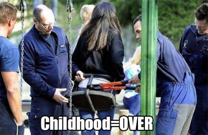 childhood is officially over funny picture