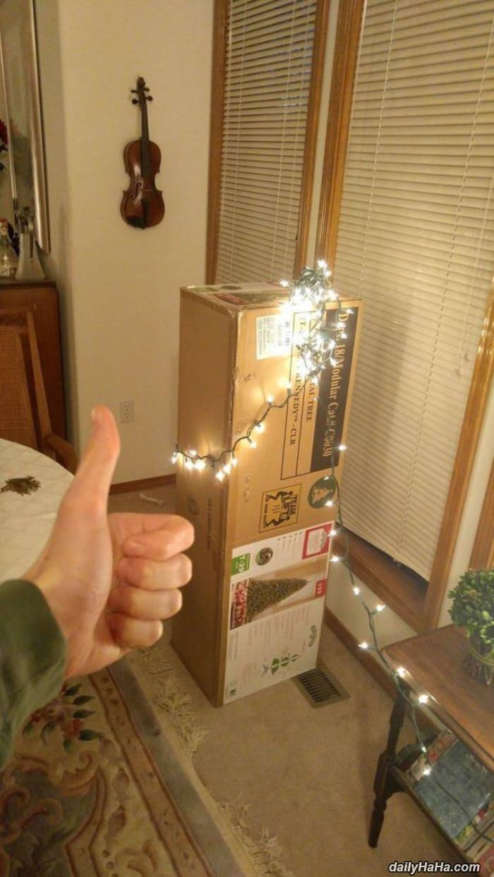 christmas tree for lazy people funny picture