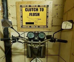 clutch to flush