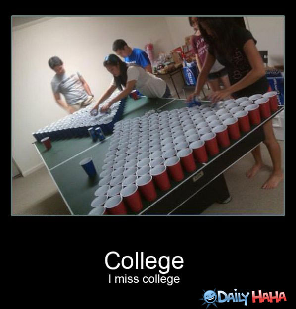 College Pong funny picture