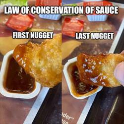 conservation of sauce