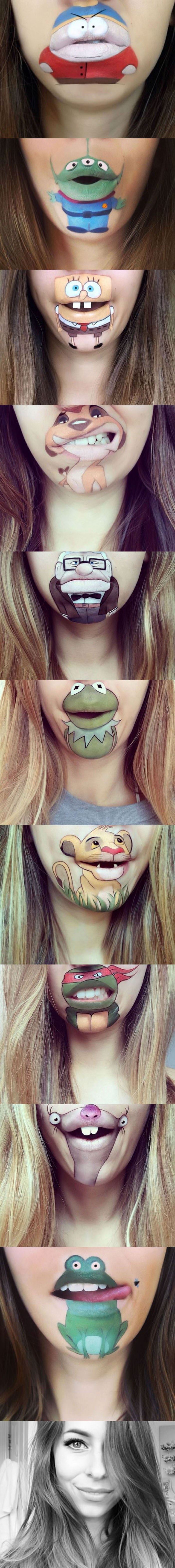 cool face makeup funny picture