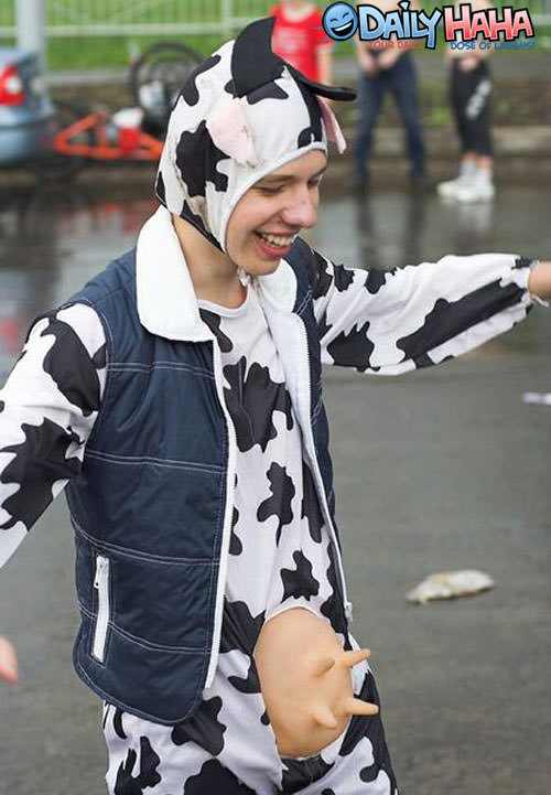 Cow Halloween Costume Picture