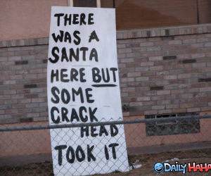Crack Head Santa