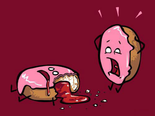 Donut Mishap Funny Picture